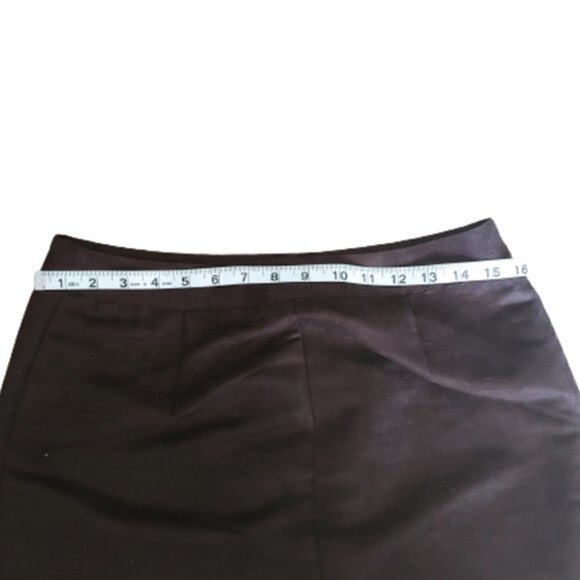 The Limited Women Size 4 Brown Faux Suede Button A Line NEW Mini Skirt Retro Y2K - Picture 7 of 8